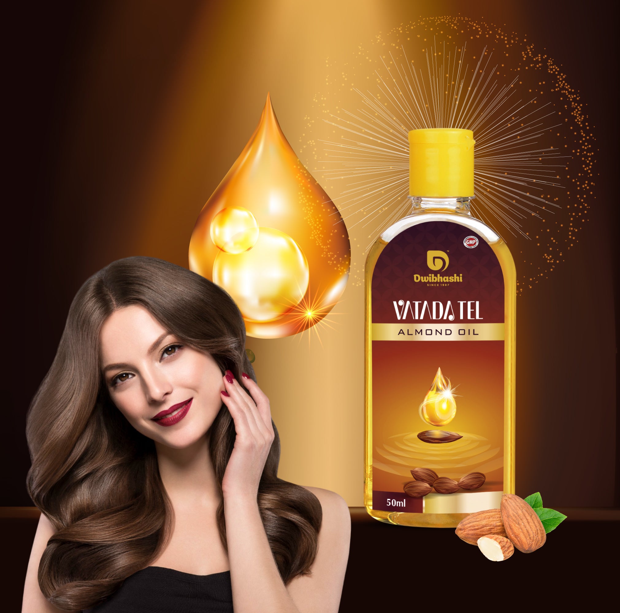 Almond Oil | Rich In Vitamin E And Antioxidants,Stimulates Hair Growth | 50ml | 100ml