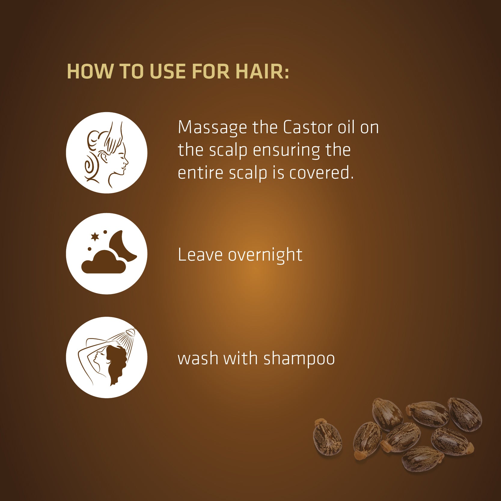 Castor Oil | Supports Hair Growth, Glowing Skin & Strong Nails | 300ml (Pack of 3)