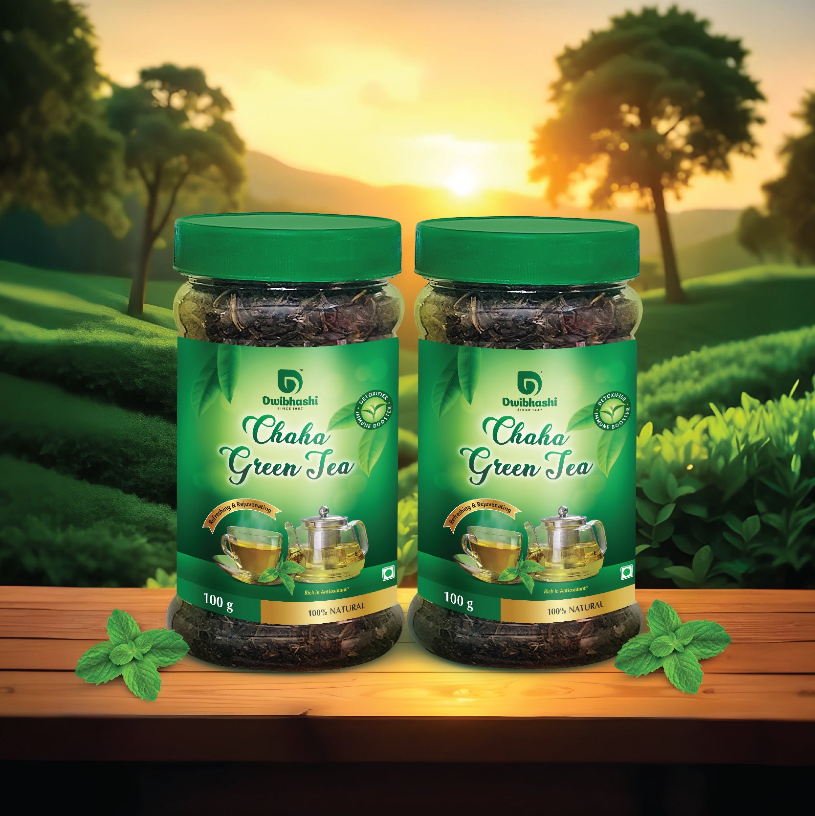 Chaha Green Tea | Improves Metabolism & Reduces Weight | 200 gms (Pack of 2)