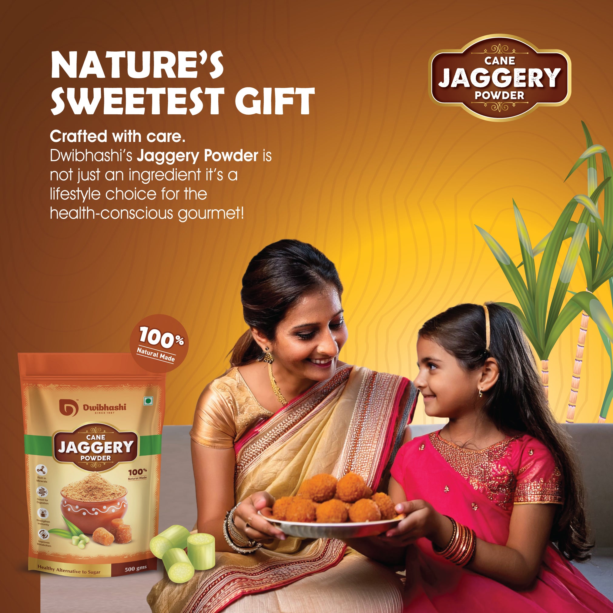 Jaggery Powder | Boosts Immunity | Promotes Gut Health | 500g