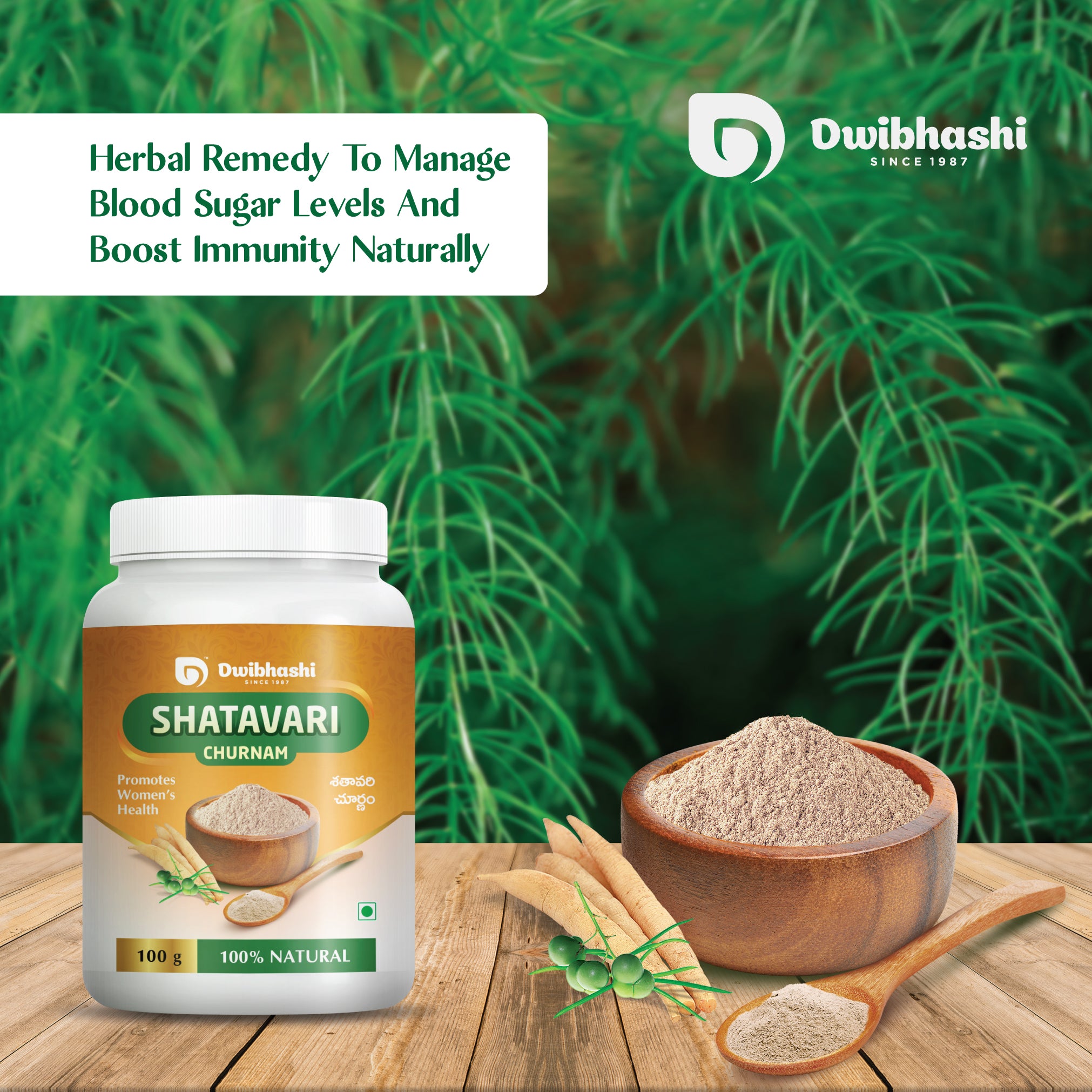 Shatavari Churnam | Regulates Hormonal Balance | 100g