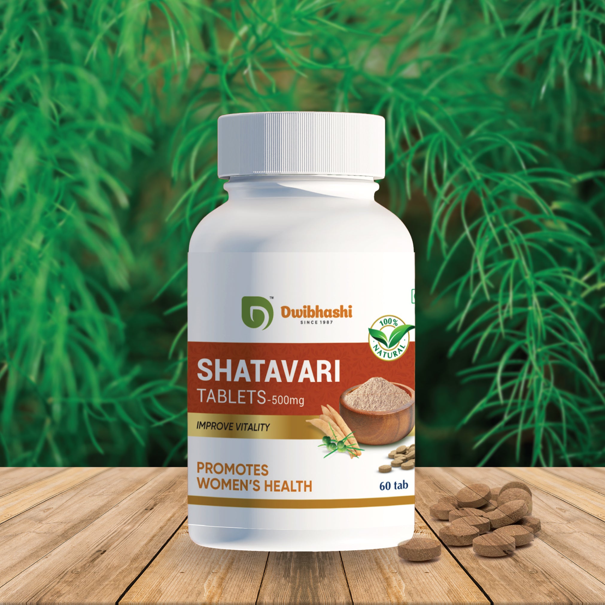Shatavari Tablets | Balances Hormones | Supports Reproductive Health | 60 tabs