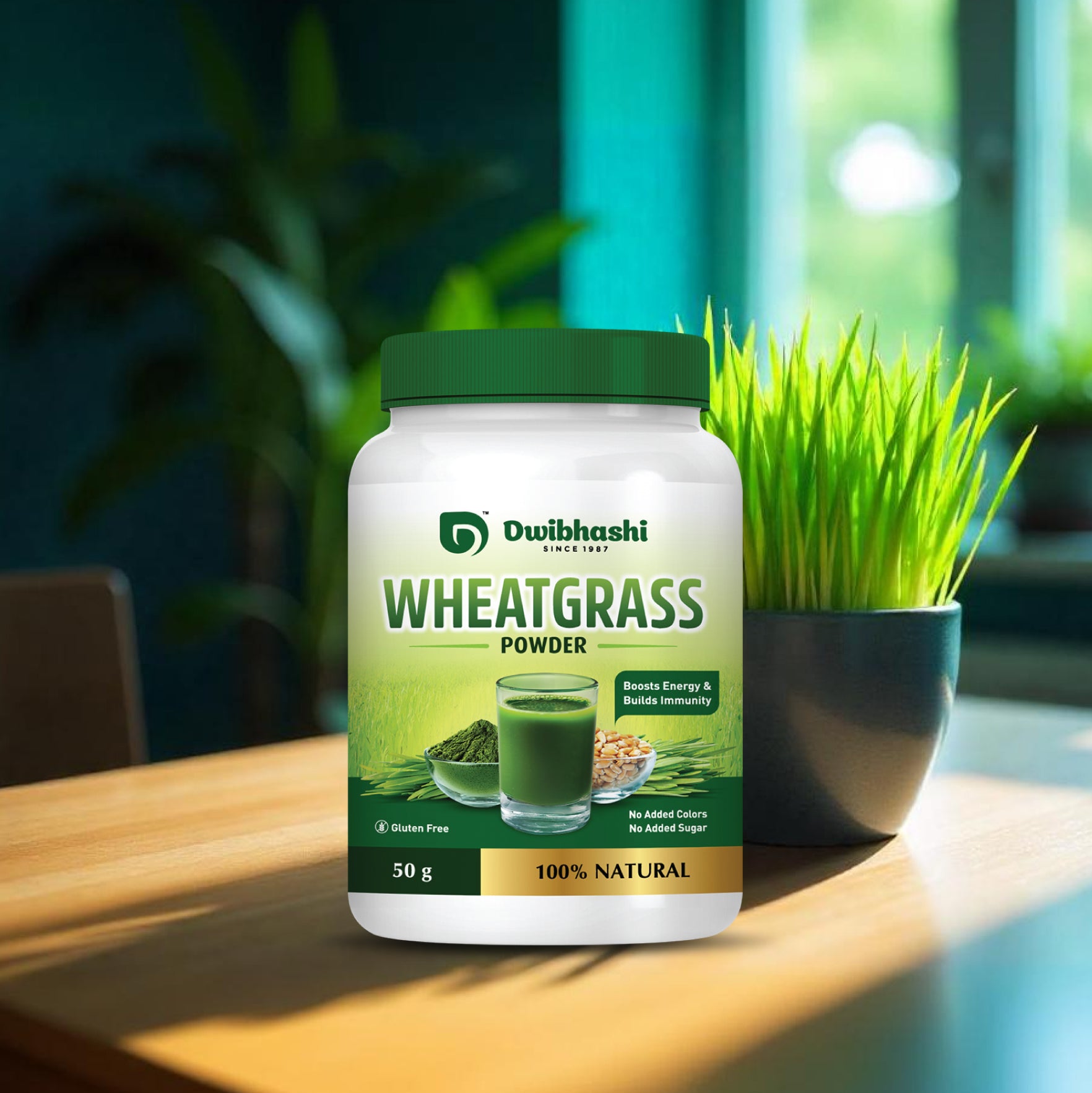 Wheat Grass Powder | Helpful in Blood Purification | Relieve Acidity | 50g | 100g