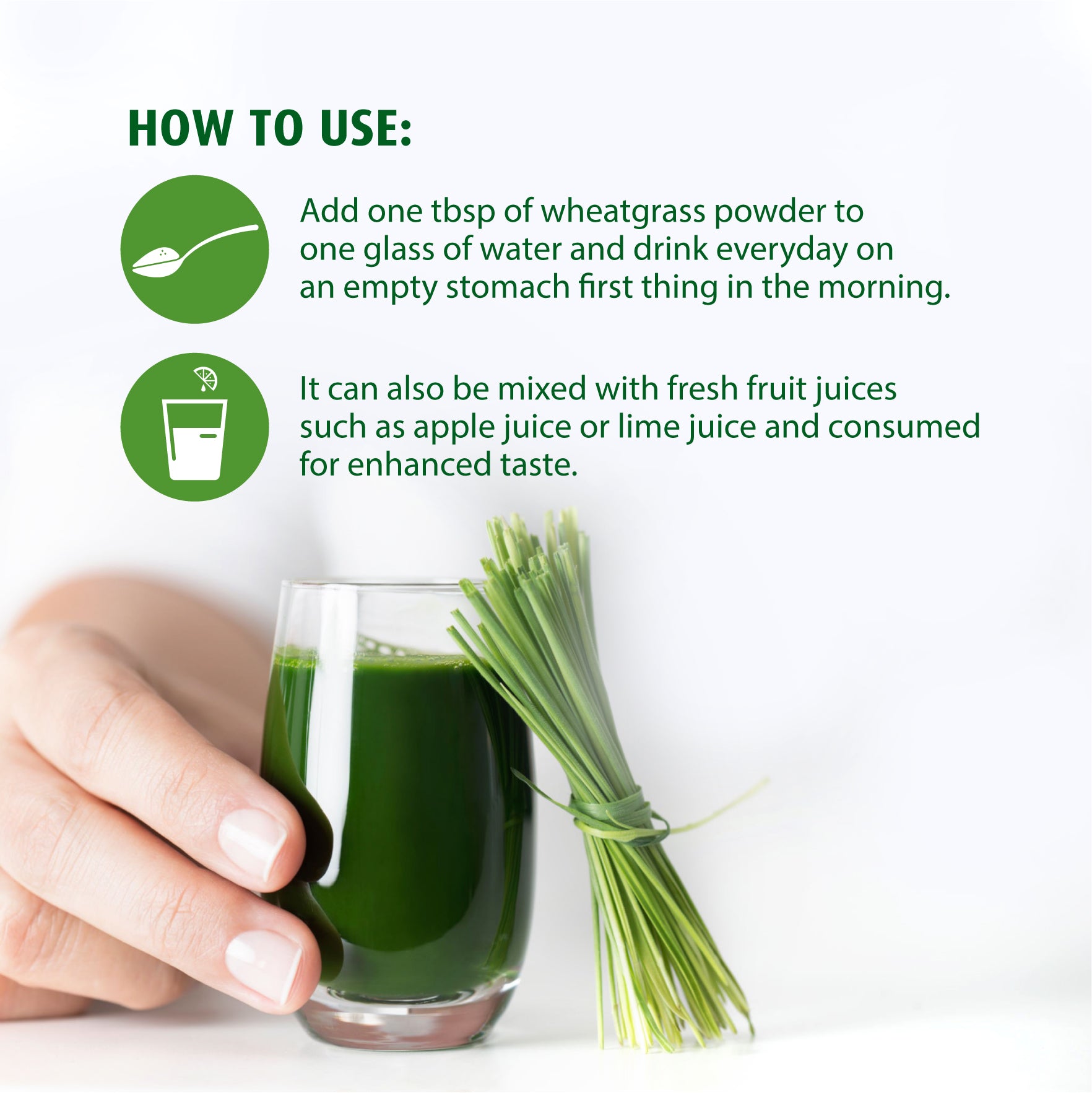 Wheat Grass Powder | Helpful in Blood Purification | Relieve Acidity | 50g | 100g