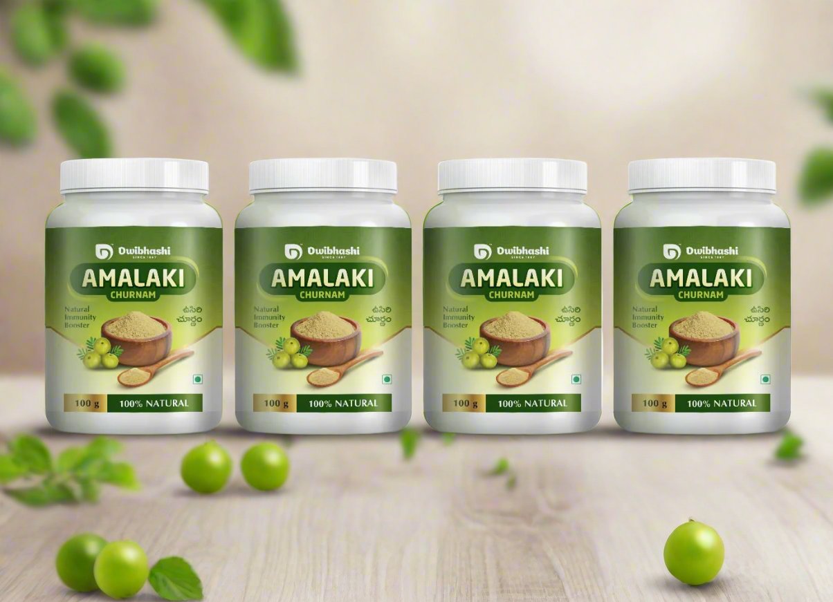 Amalaki Churnam | Acidity, Hairfall, Headache, Constipation | 400g (Pack of 4)