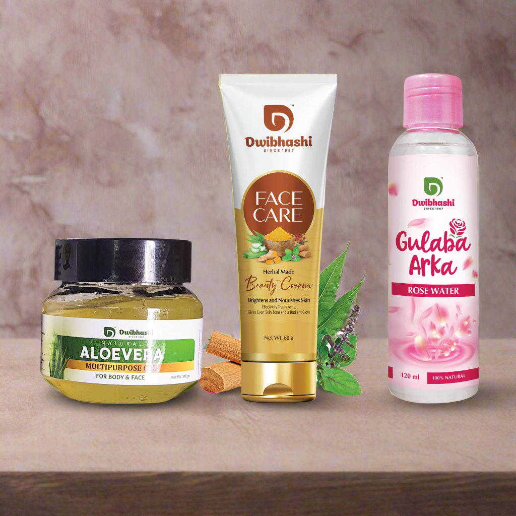 Aloevera Gel + Face Cream + Rose Water