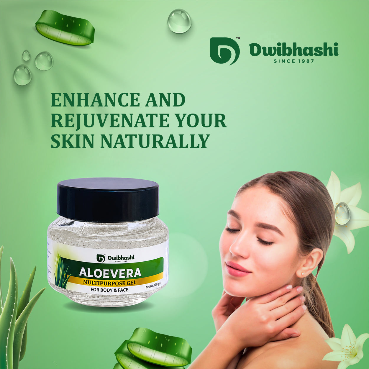 Aloevera Gel | Natural Cleanser | Multipurpose Gel | 100g