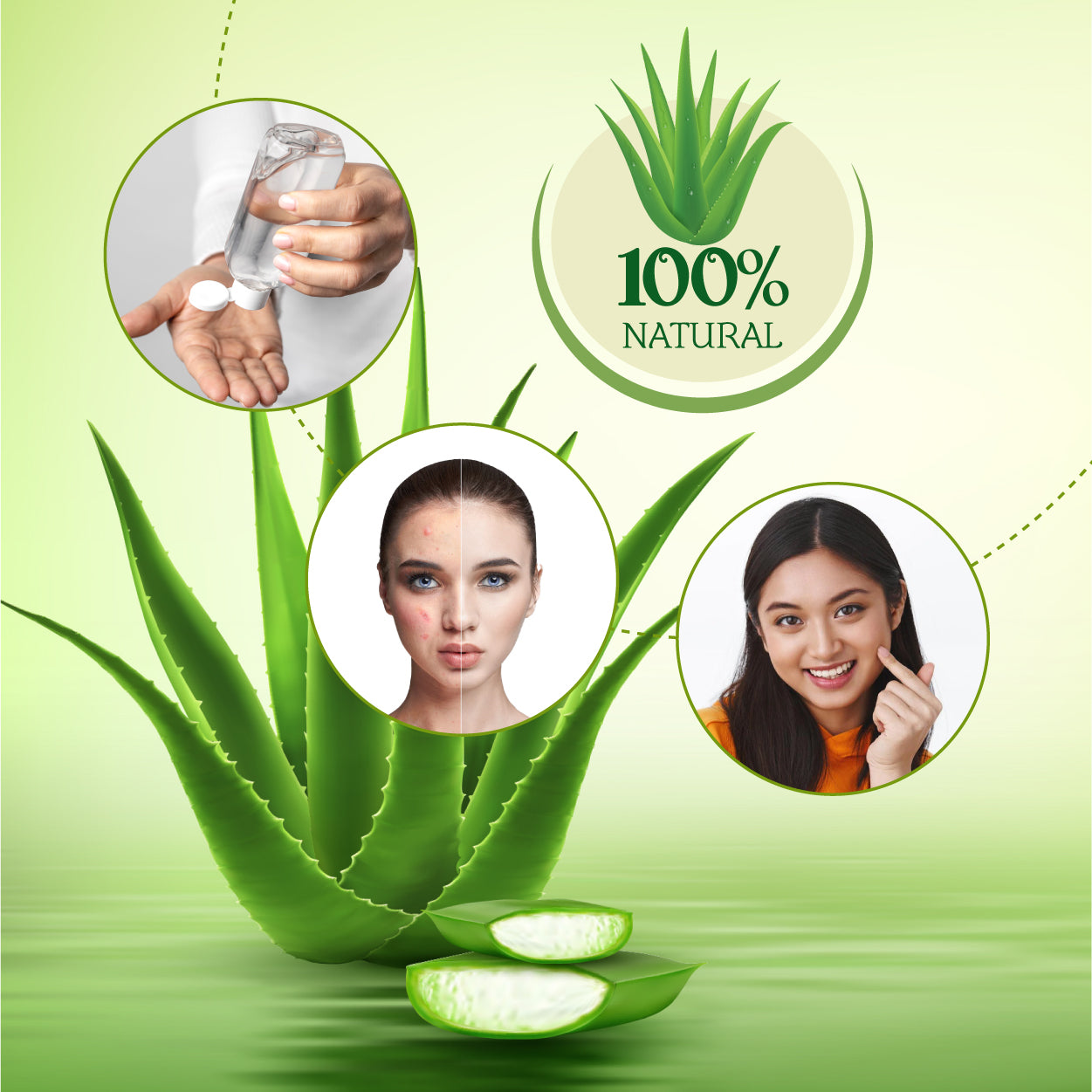 Aloevera Gel | Natural Cleanser | Multipurpose Gel | 100g