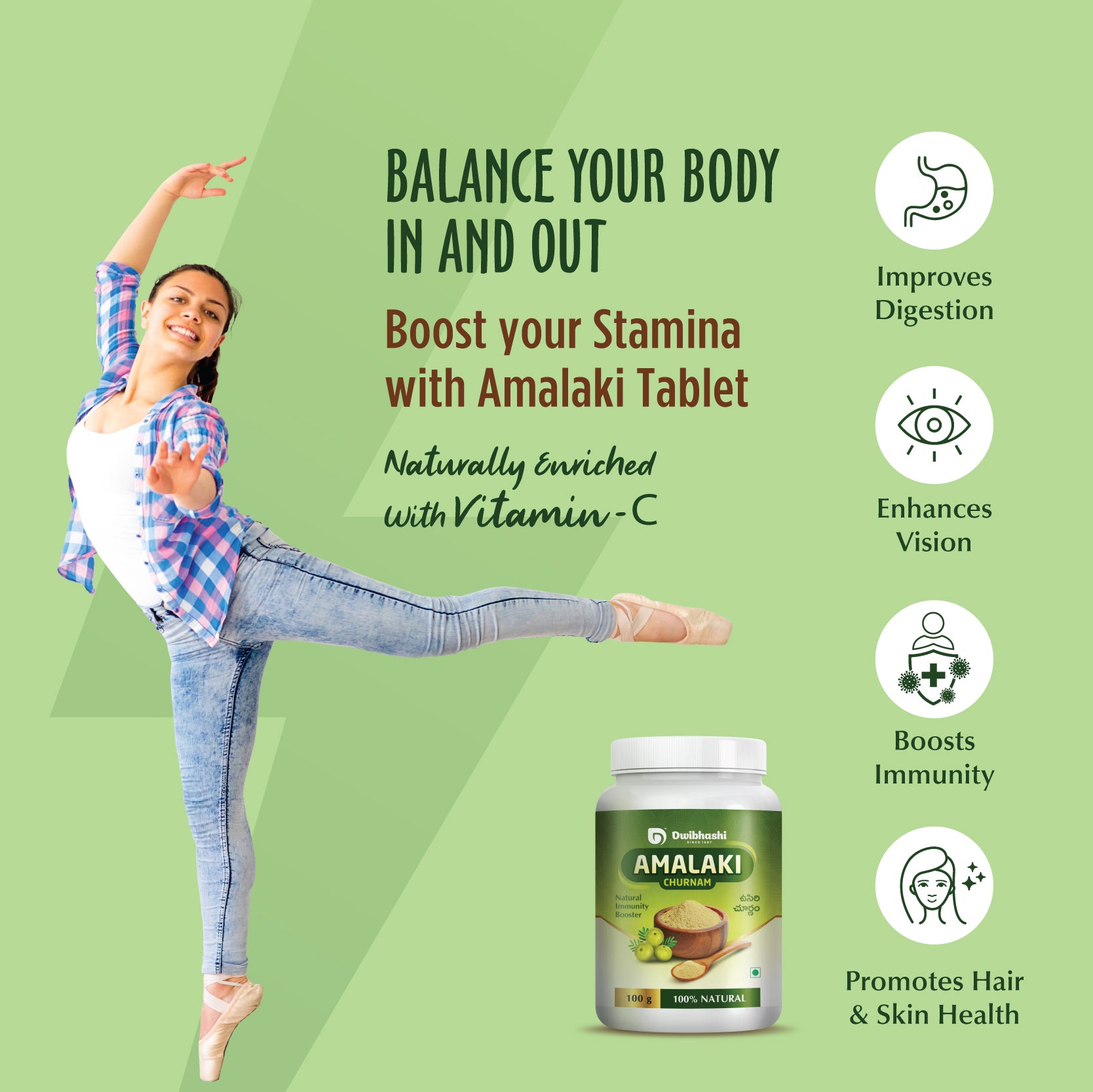 Amalaki Churnam | Acidity, Hairfall, Headache, Constipation | 100g