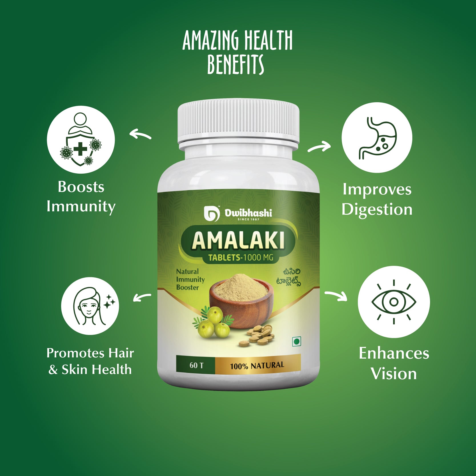 Amalaki Tablets | Natural Immunity Booster | 500mg