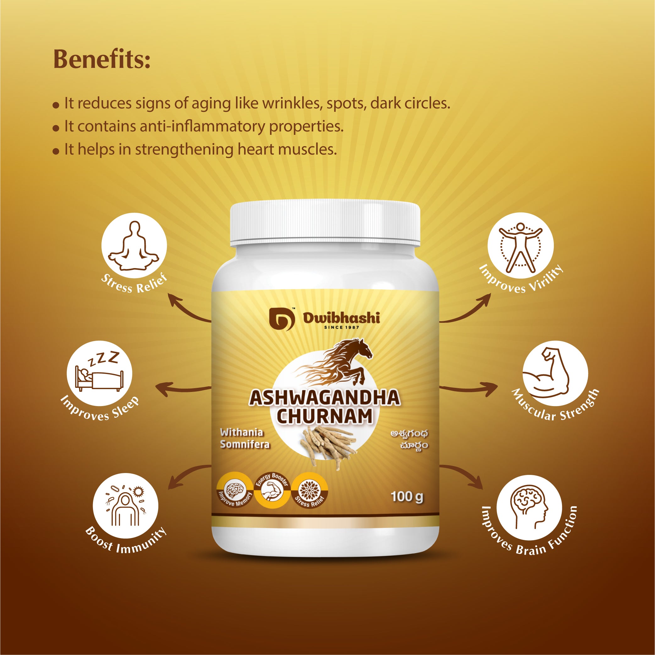 Ashwagandha Churnam | Immunity Booster Powder | 100g | 500g