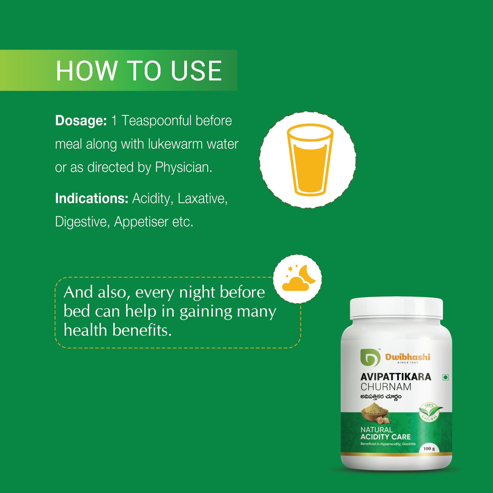 Avipattikara Churnam | Acidity Relief | Good Digestive System 100g