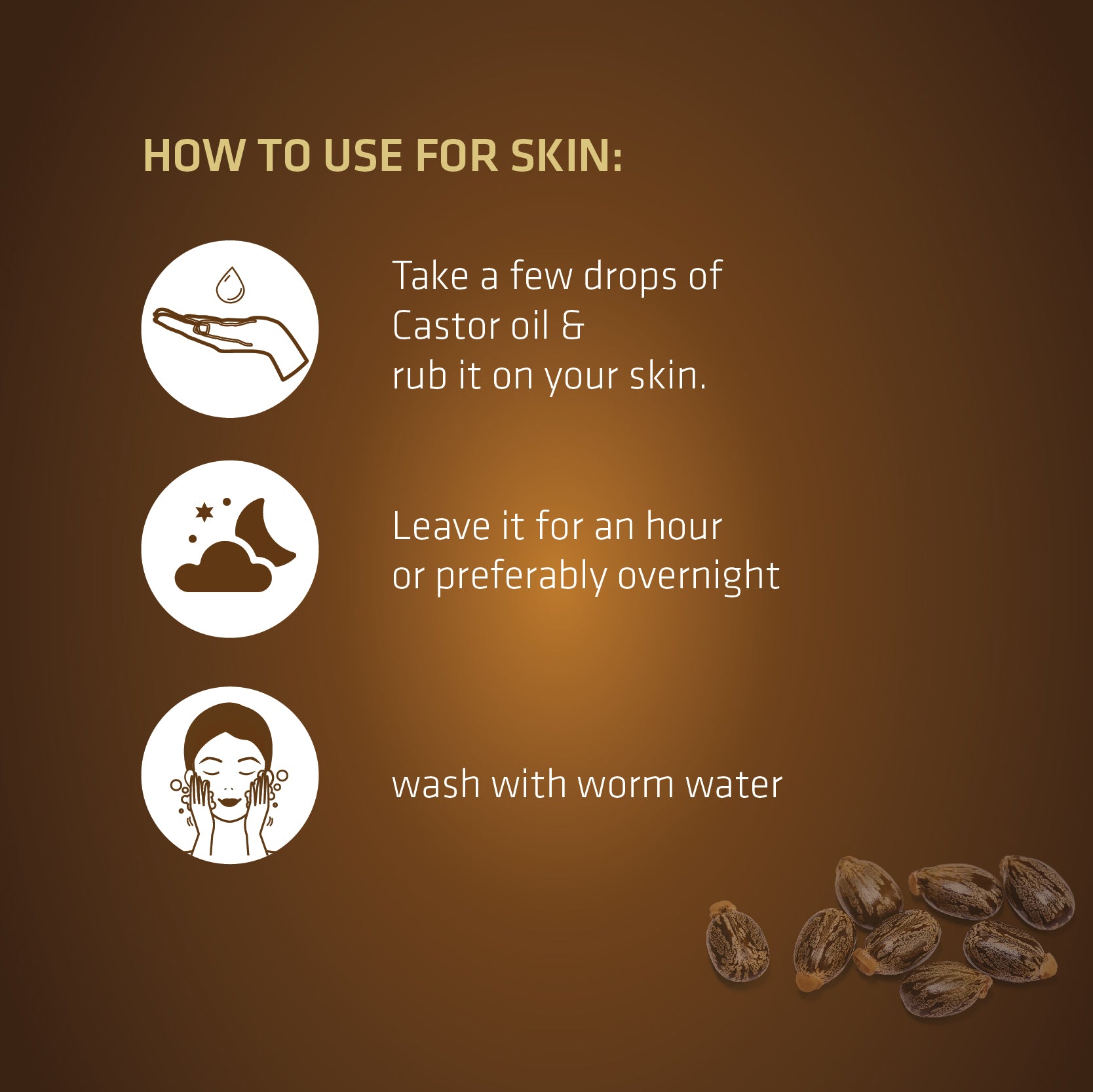 Castor Oil | Supports Hair Growth, Glowing Skin & Strong Nails | 100ml | 200ml