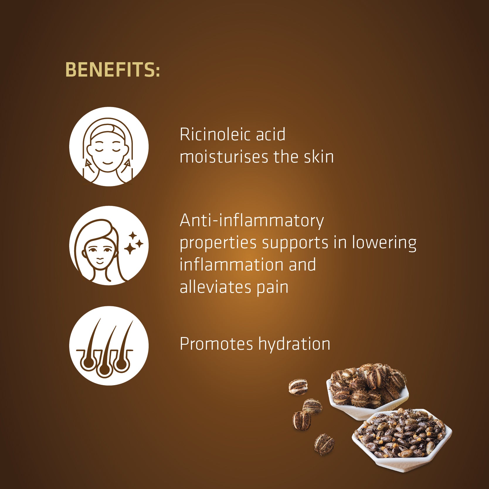 Castor Oil | Supports Hair Growth, Glowing Skin & Strong Nails | 100ml | 200ml