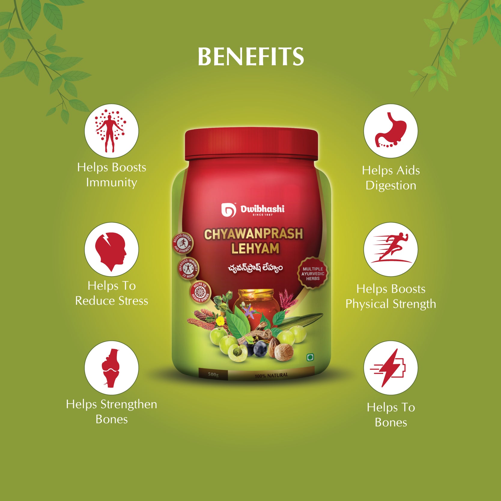 Chyawanprash Lehyam | Builds Strength & Boost Immunity | 250g | 500g