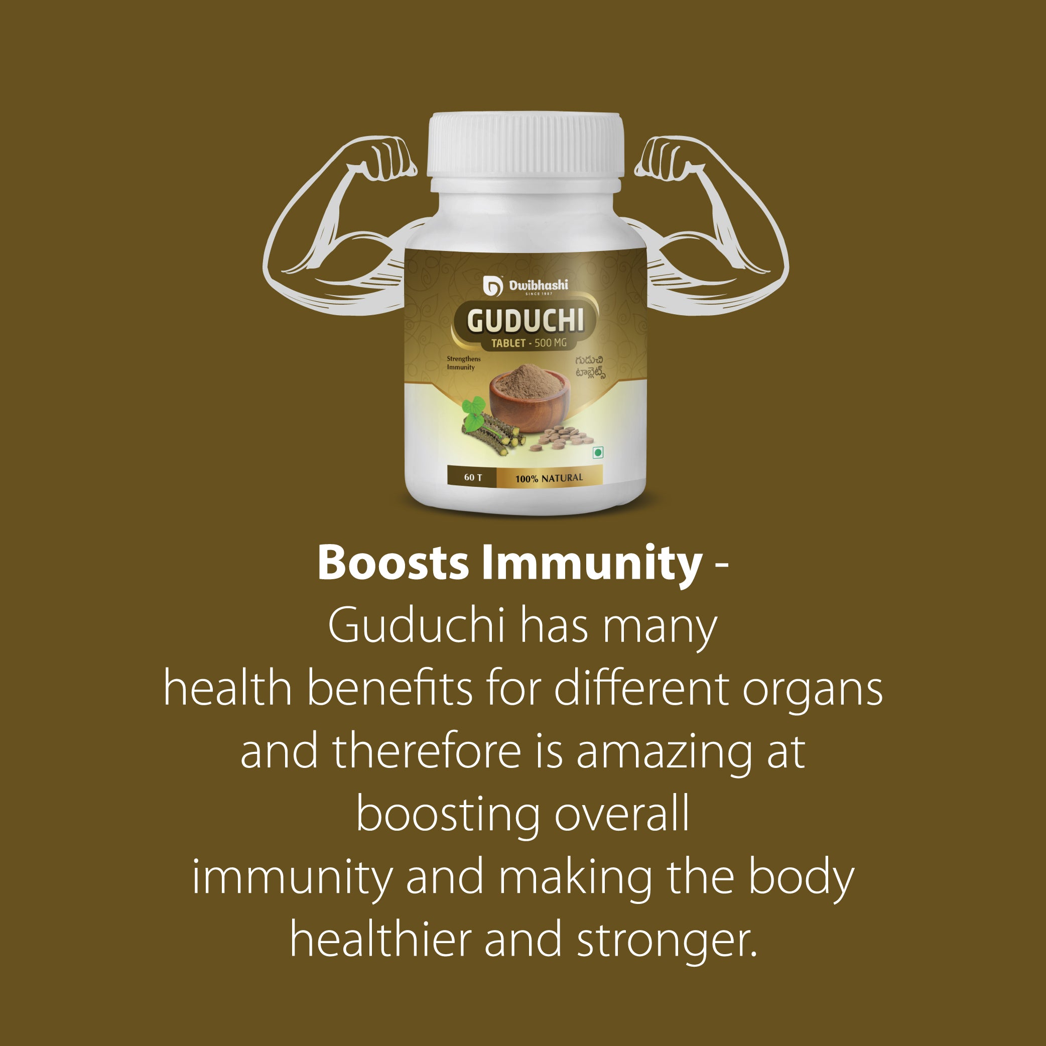Guduchi Tablets | Builds Immunity and Improves Digestion | 500mg