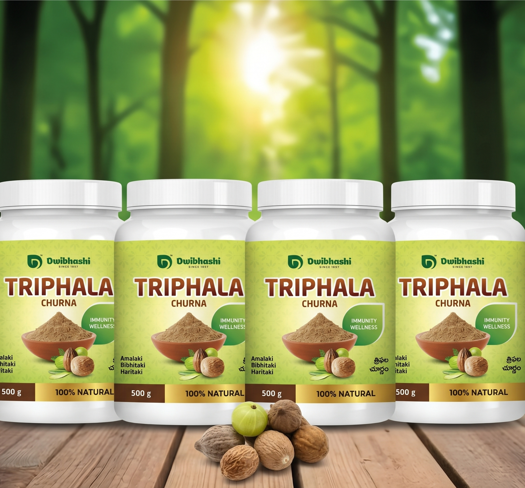Triphala Churnam | Quick Acidity & Gas Relief  | 400g (Pack of 4)