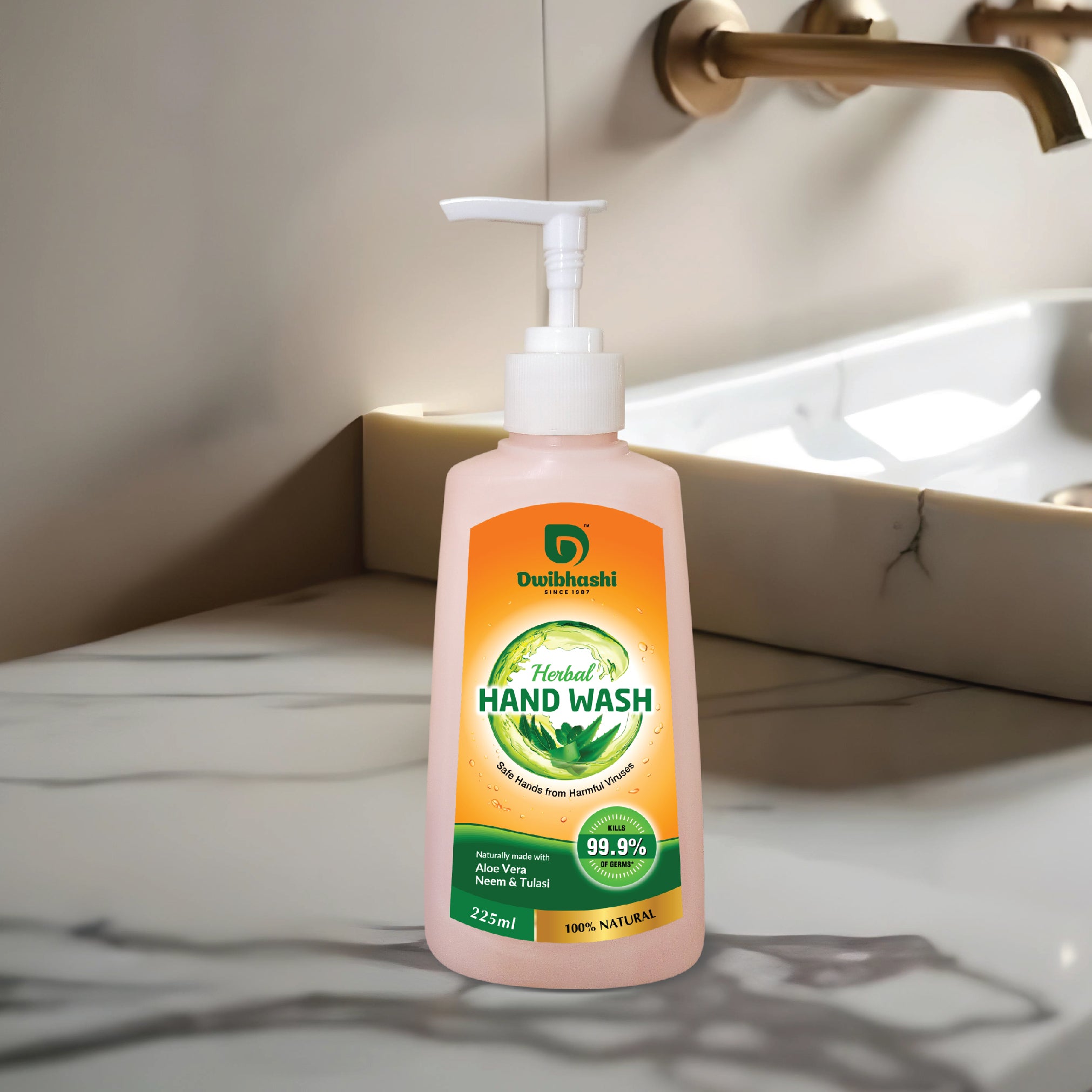 Herbal Hand Wash | Removes Germs From Hand | 225ml