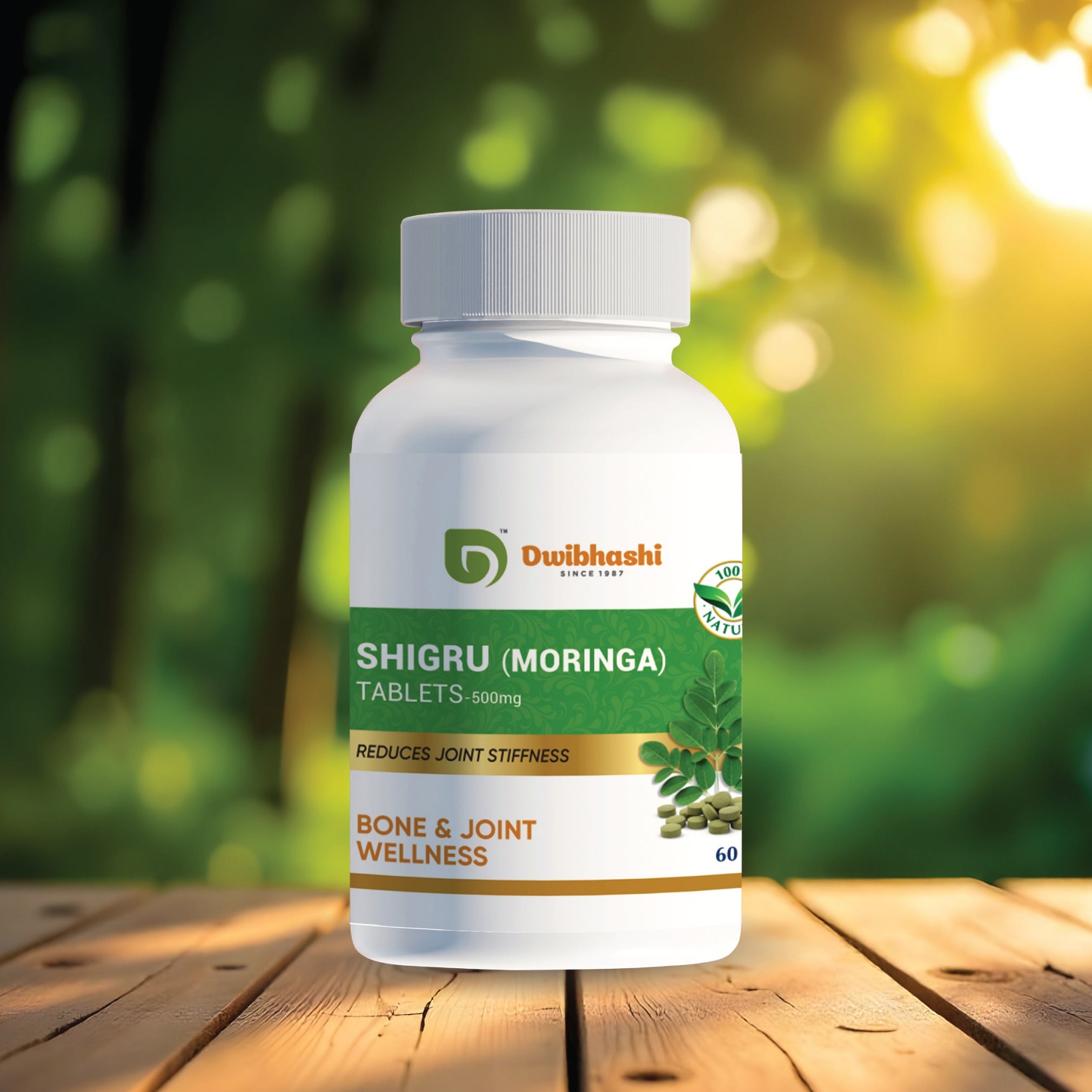 Shigru Moringa Tablets | Rich in Nutrients | Reduces Joint Stiffness | 60 tabs