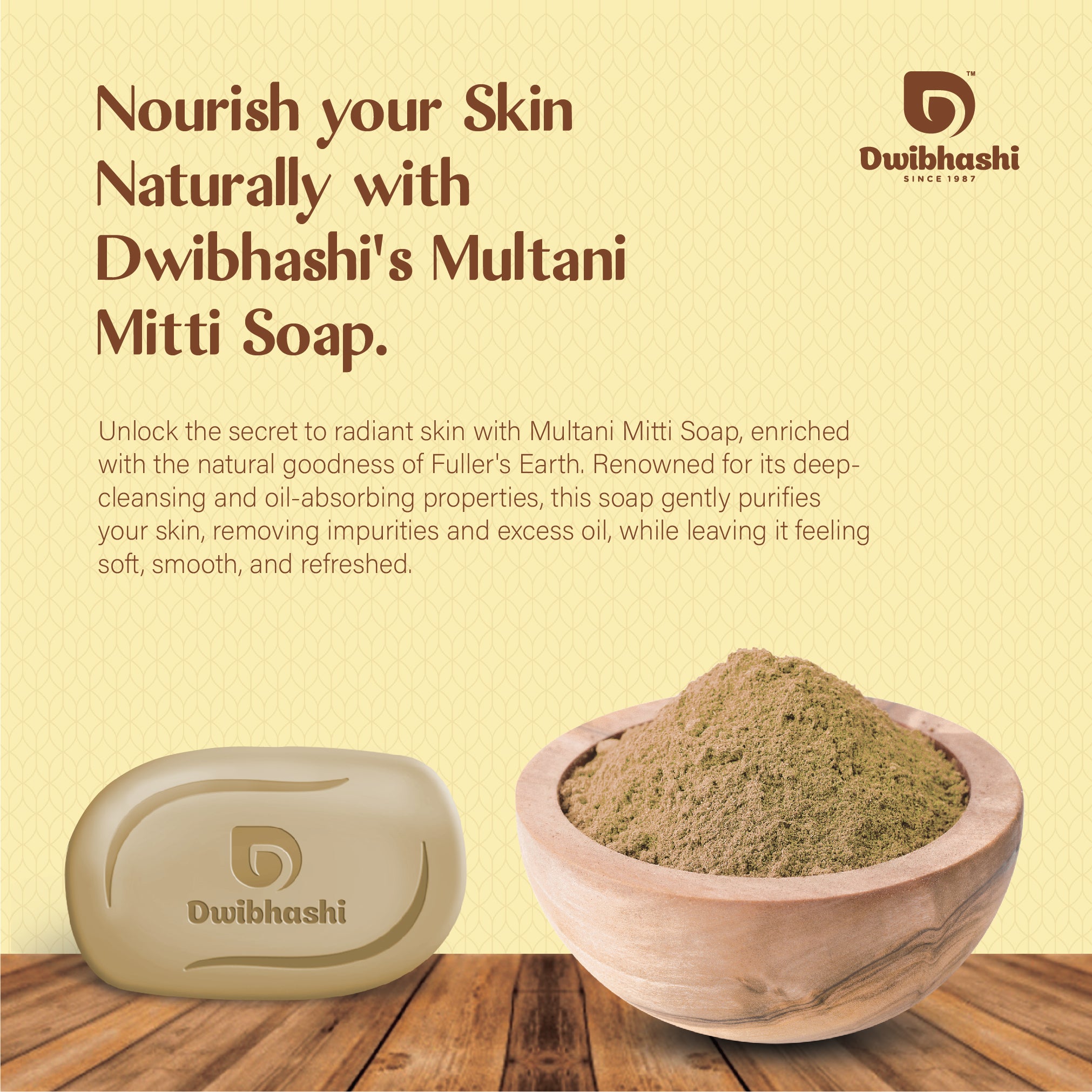 Multani Mitti Soap |  Purity & Glow from Nature’s Clay | 100g