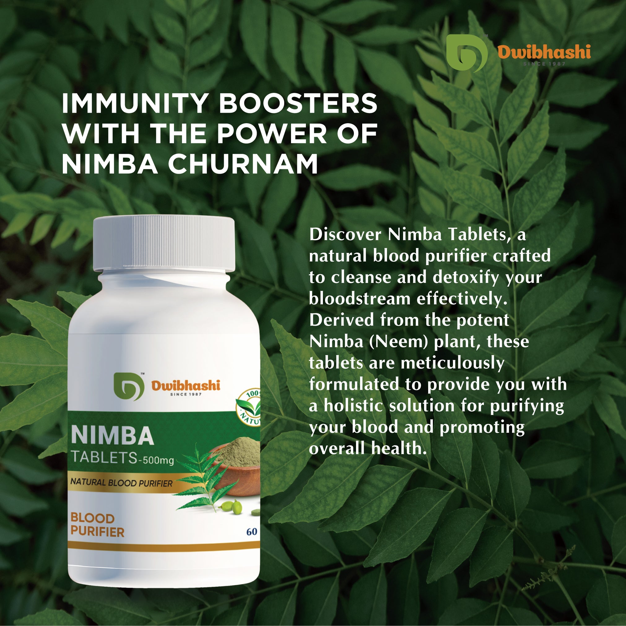 Nimba Tablets | Purifies the Blood | 60 tabs