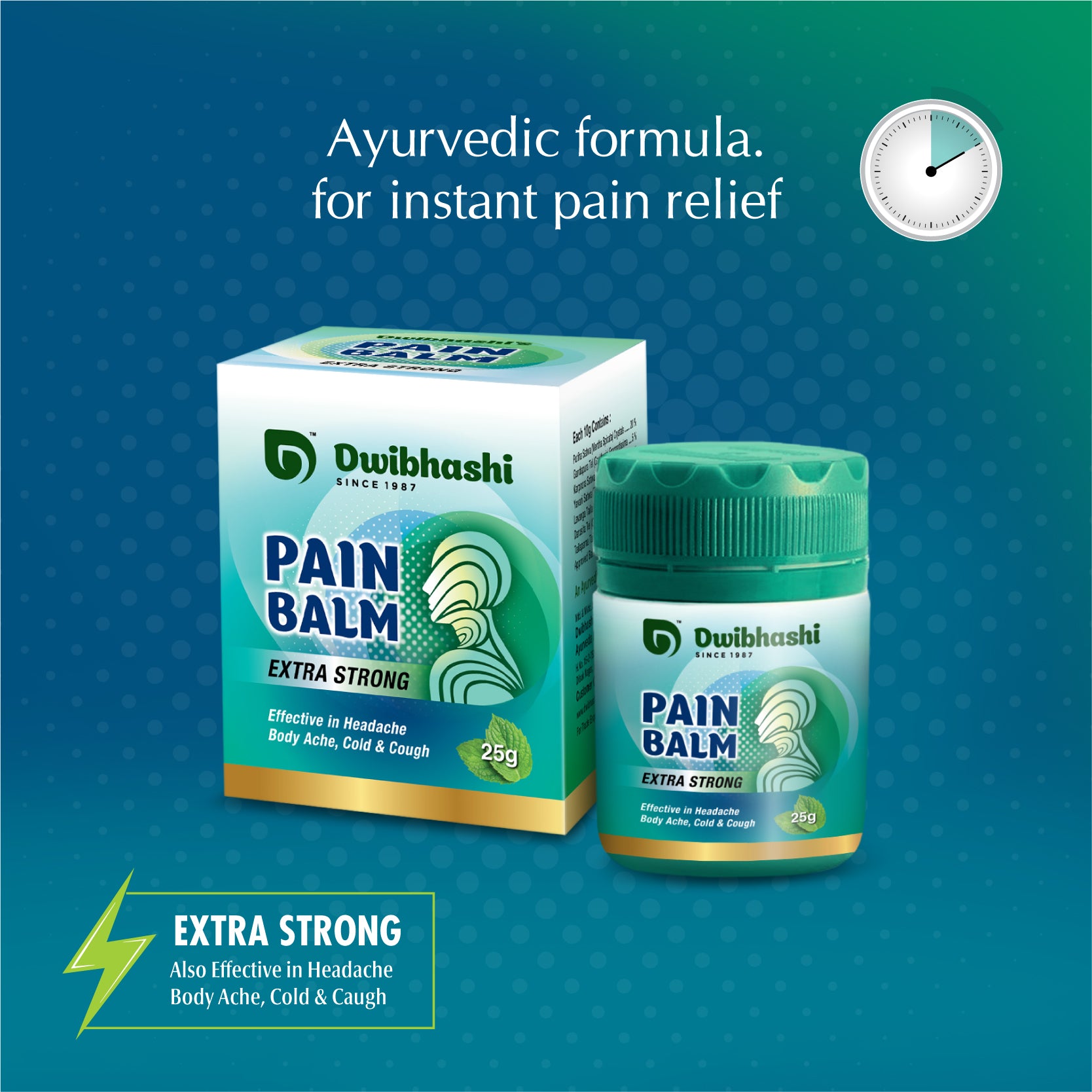 Pain Balm | Helps to Relieve Pain Instantly | 12g