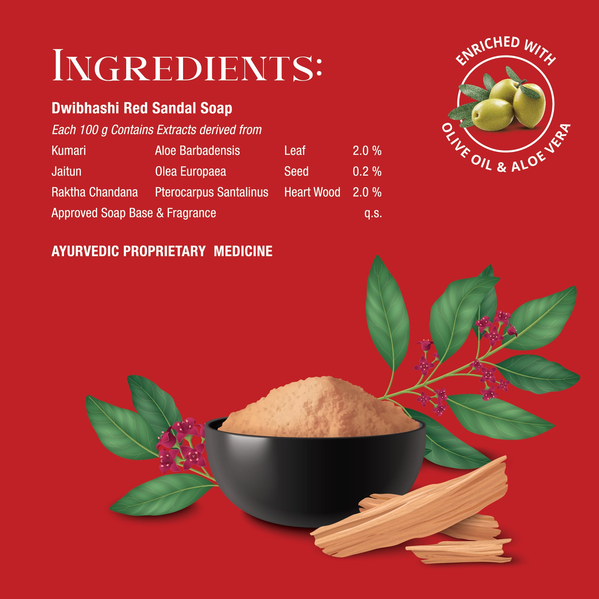 Red Sandalwood Soap | Nature's Luxurious Cleanse | 100g