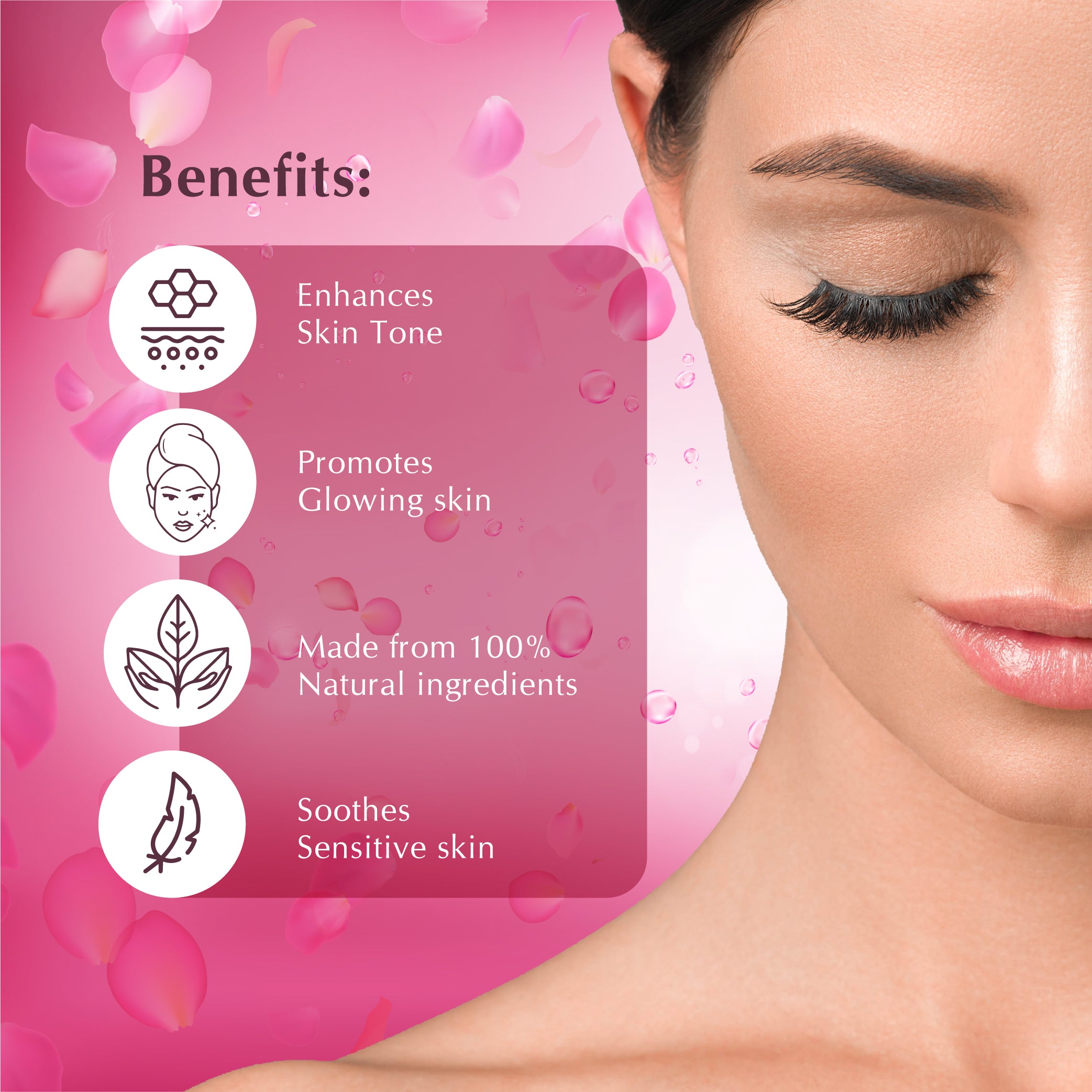 Rose Water |  Enhance the Skin Tone | 120ml | 500ml