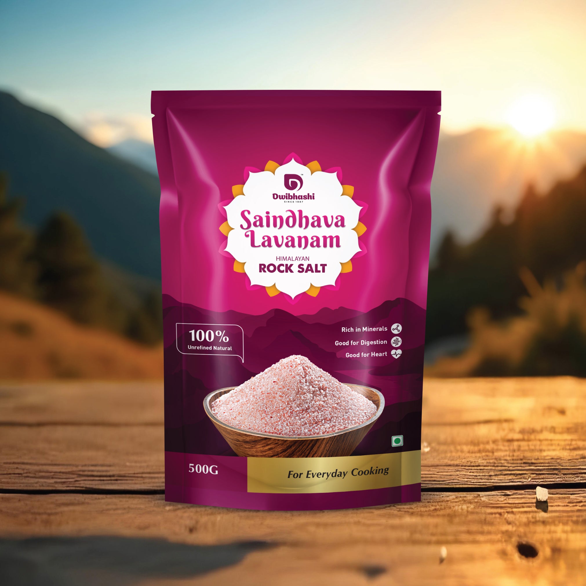 Rock Salt | Rich in Minerals | 100% Unrefined Natural | 250g | 500g