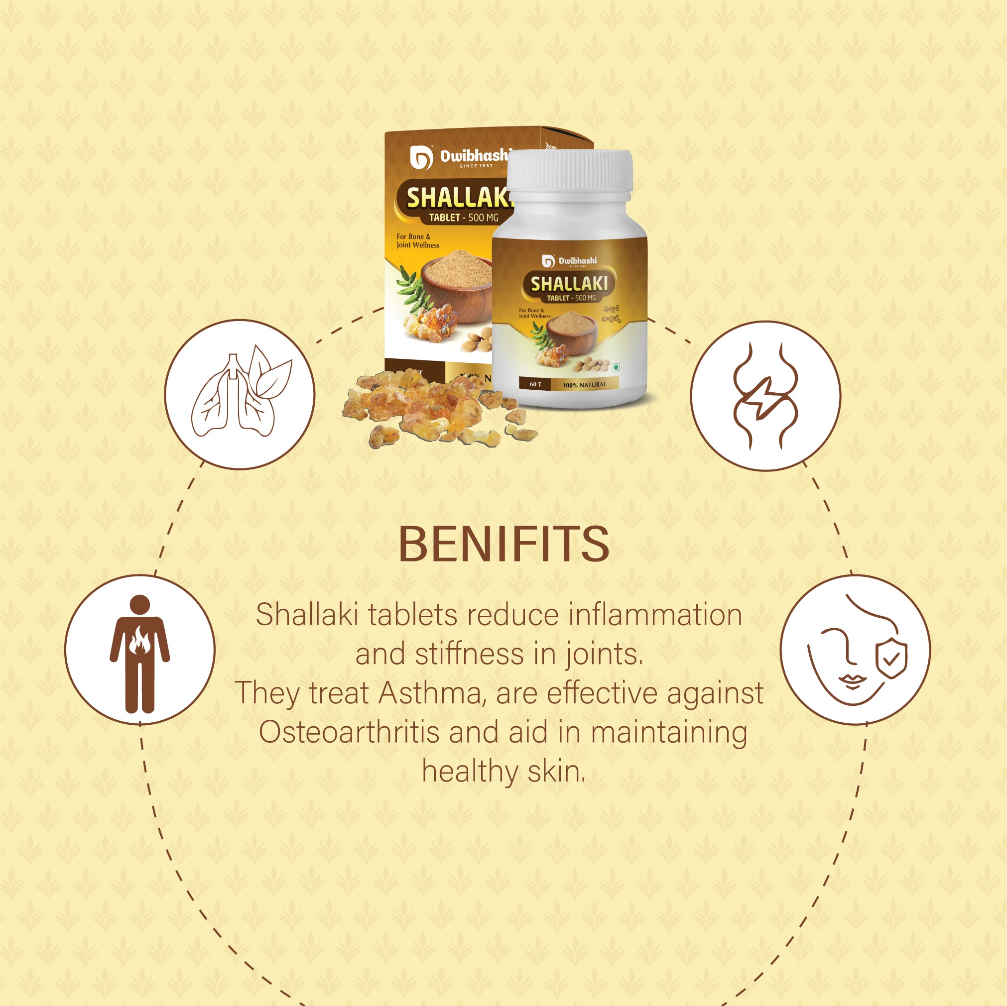 Shallaki Tablets | Pain Relief | 60 tabs