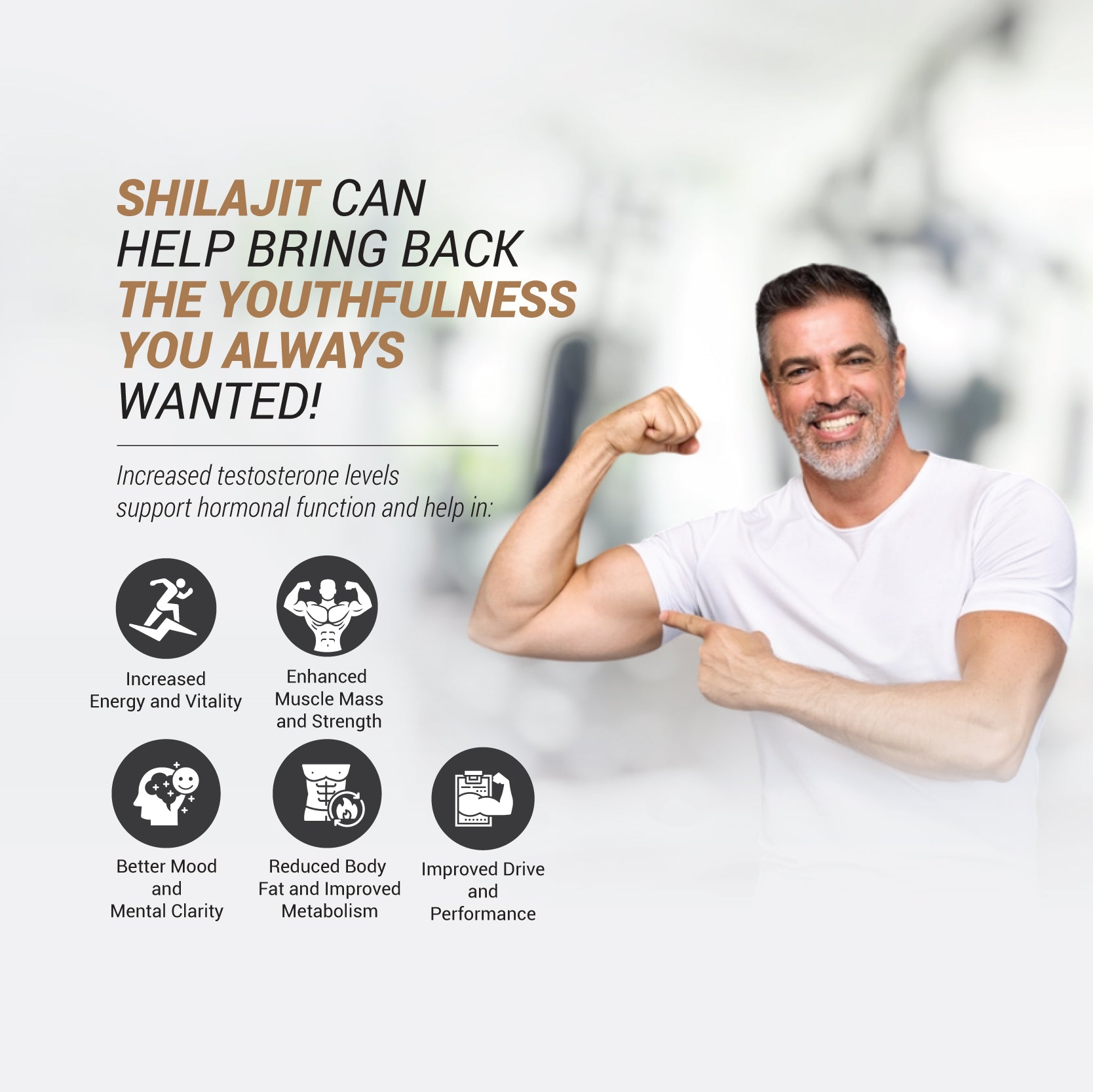 Suddha Shilajith Capsules |  Improve Overall Wellness | 500mg