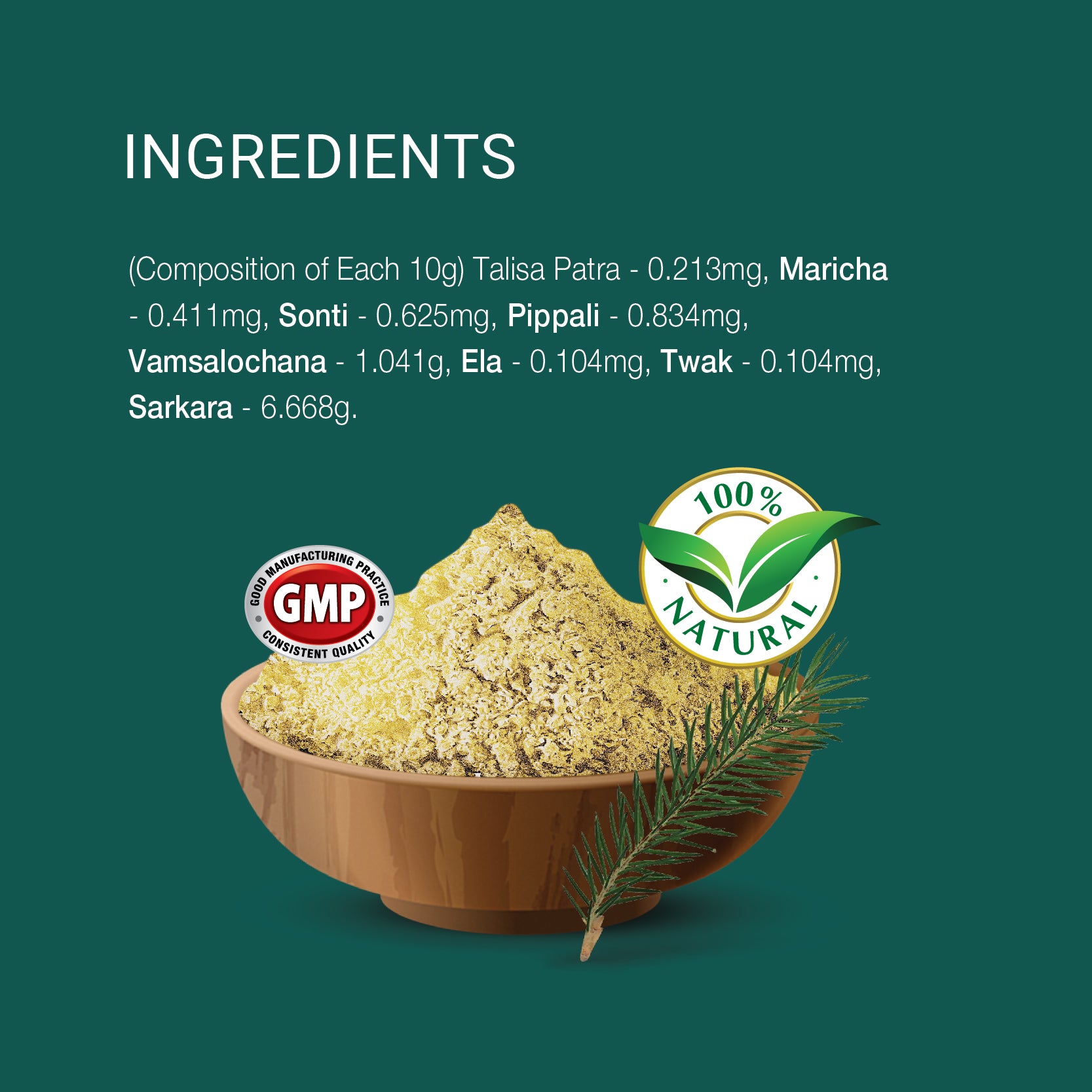 Talisadi Churnam |  Reduces inflammation | 100g