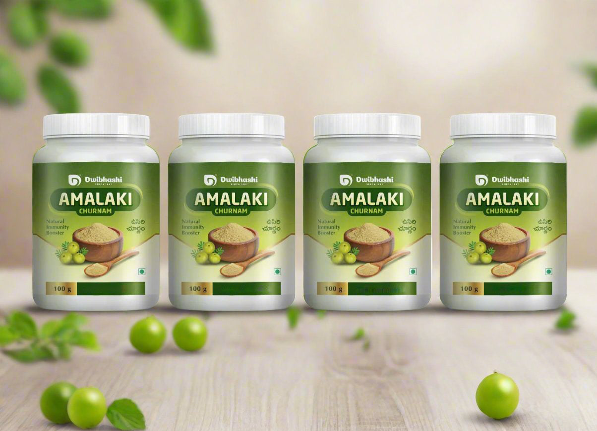 Amalaki Churnam | Acidity, Hairfall, Headache, Constipation | 400g (Pack of 4)