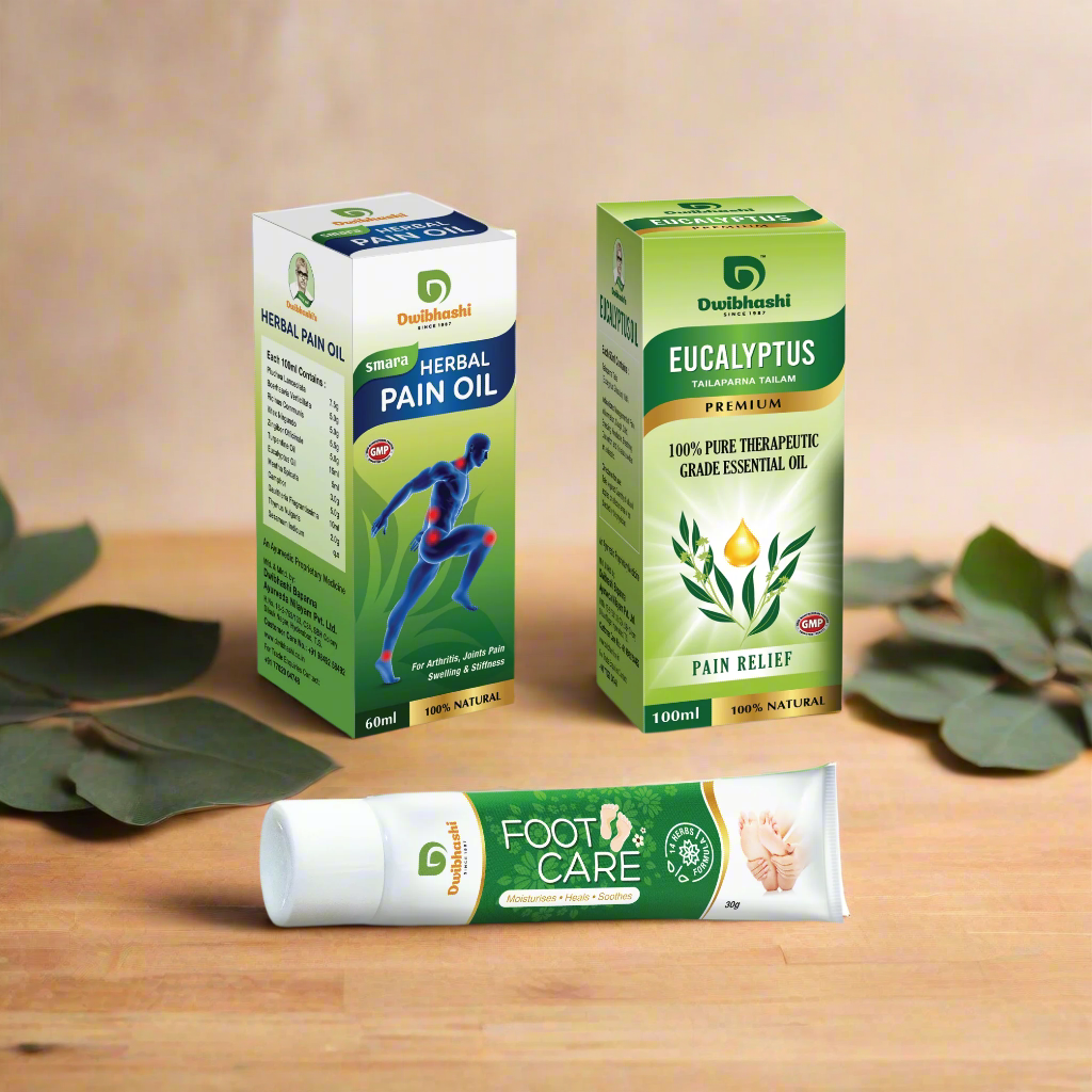 Herbal Pain Oil + Eucalyptus + Foot Care