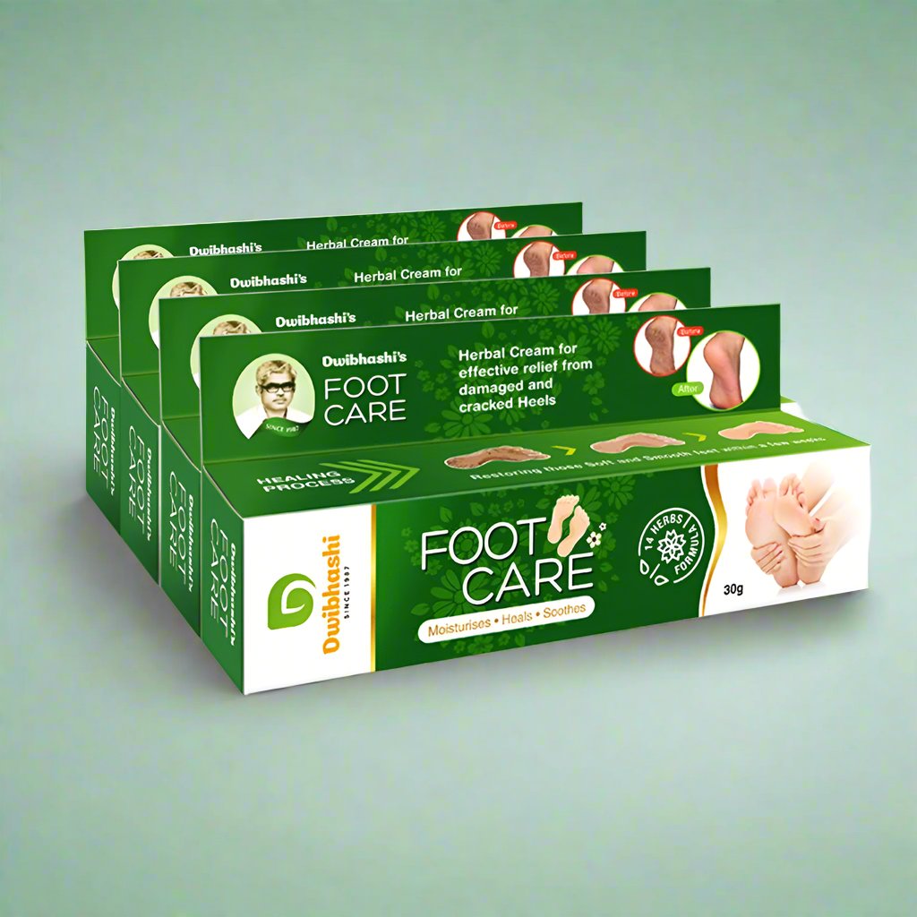 Foot Care (Herbal & Ayurvedic) | Increases Elasticity and Repairs Skin | 120g (pack of 4)