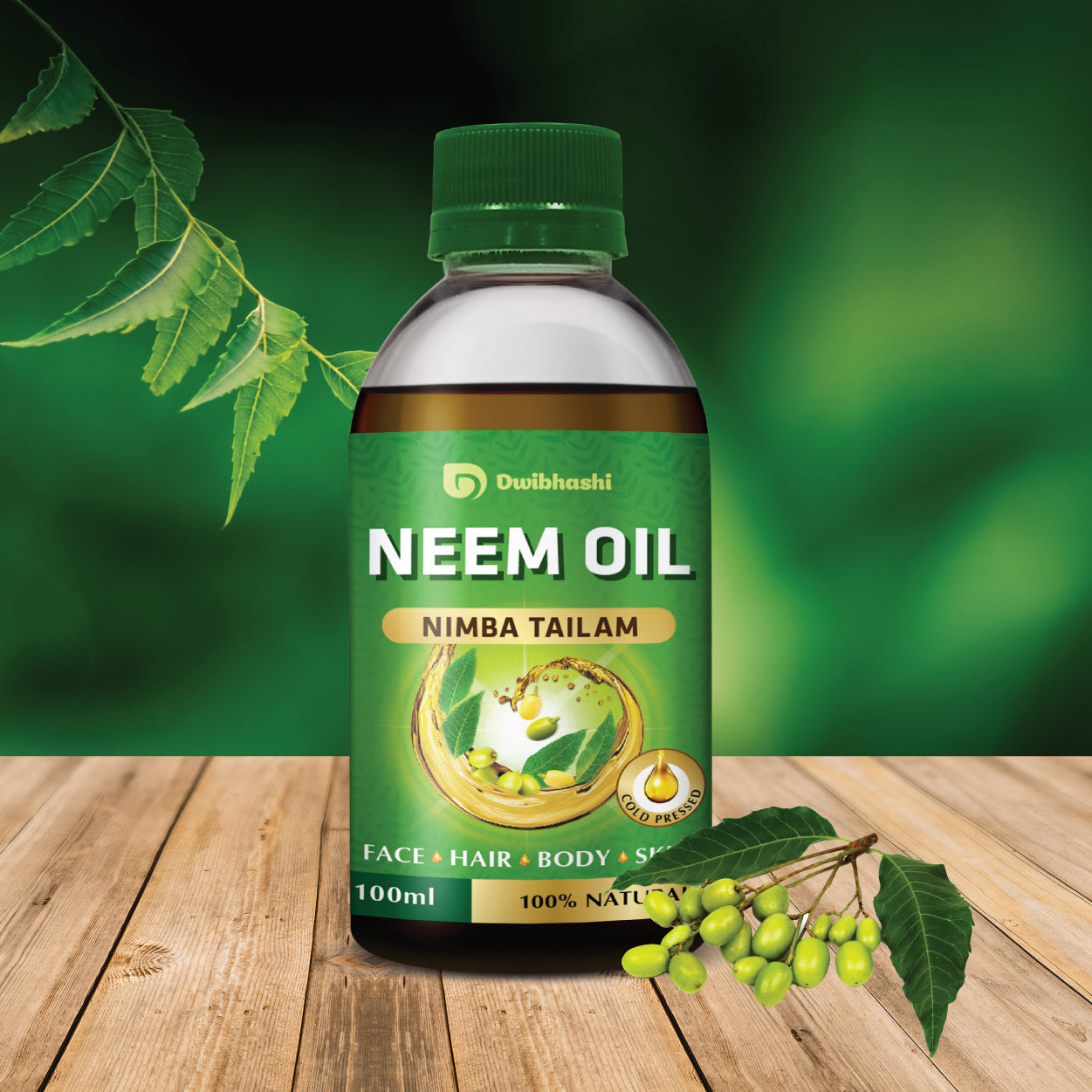 Neem Oil | Moisturises The Skin, Treats Scars and Blackheads | 100ml | 200ml